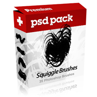 Premium Psdpack – Squiggle Brushes